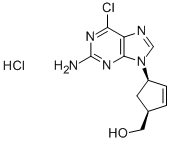 (1S–4R)-4-(2-amino-6-chloro-9H-purin-9-yl)-2-cyclopentene-1-methanol ဟိုက်ဒရိုကလိုရိုက်