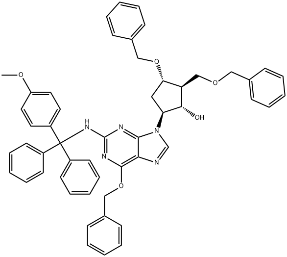 (2R၊3S၊5S)-3-(Benzyloxy)-5-[2-[[(4-methoxyphenyl)diphenylmethyl]amino]-6-(phenylmethoxy)-9H-purin-9-yl]-2-(benzyloxymethyl )cyclopentanol