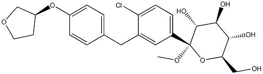 (2S,3R,4S,5S,6R)-2-(3-(4-((S))-tetrahydrofuran-3-yloxy)benzyl)-4-chlorophenyl)-tetrahydro-6-(hydroxyMethyl)-2-Methoxy -2H-pyran-3,4,5-triol