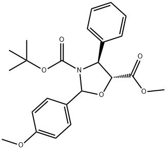(4S၊5R)-3-tert-butoxycarbony-2-(4-anisy)-4-phenyl-5-oxazolidinecarboxylate