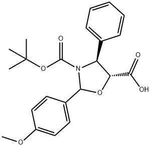 (4S၊5R)-3-tert-butoxycarbony-2-(4-anisy)-4-phenyl-5-oxazolidinecarboxylic acid