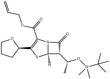 (5R၊6S)-6-[(1R)-1-[[(1,1-Dimethylethyl)dimethylsilyl]oxy]ethyl]-7-oxo-3-[(2R)-tetrahydro-2-furanyl]-4 -thia-1-azabicyclo[3.2.0]hept-2-ene-2-carboxylic acid 2-propenyl အီစတာ