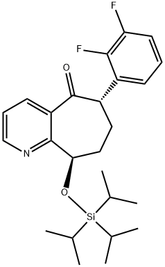 (6S,9R)-6-(2,3-Difluorophenyl)-6,7,8,9-tetrahydro-9-[[tris(1-methylethyl)silyl]oxy]-5H-cyclohepta[b]pyridin-5 - တစ်ခု