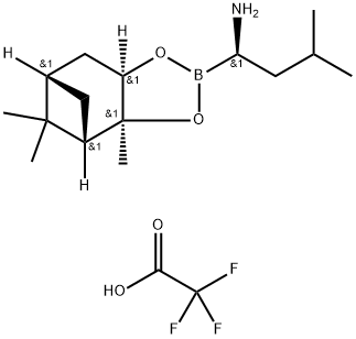(aR,3aS,4S,6S,7aR)-Hexahydro-3a၊8,8-trimethyl-alpha-(2-methylpropyl)-4,6-methano-1,3,2-benzodioxaborole-2-methanamine 2,2 ၊2-trifluoroacetate