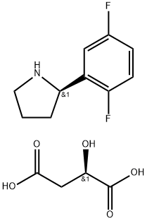 (R)-2-(2.5-difluorophenyl)pyrrolidine (R)-2-hydroxysuccinate