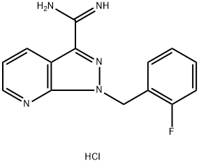 1-(2-fluoro-benzyl)-1h-pyrazolo[3,4-b]pyridine-3-carboxamidine ဟိုက်ဒရိုကလိုရိုက်