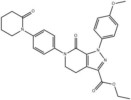 1-(4-Methoxyphenyl)-7-oxo-6-[4-(2-oxopiperidin-1-yl)phenyl]-4,5,6,7-tetrahydro-1H-pyrazolo[3,4-c]pyridine -3-carboxylic acid ethyl ester