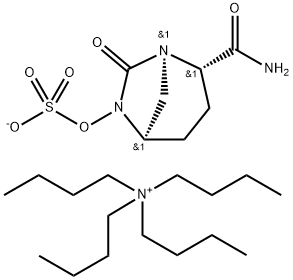 1-Butanaminium၊ N၊N၊N-tributyl-၊ (1R၊2S၊5R)-2-(aminocarbonyl)-7-oxo-1,6-diazabicyclo[3.2.1]oct-6-yl sulfate