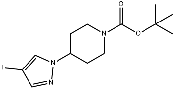 1-Piperidinecarboxylic acid၊ 4-(4-iodo-1H-pyrazol-1-yl)-၊ 1,1-dimethylethyl ester