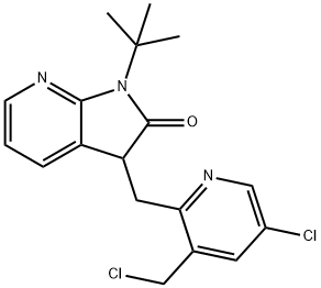 1-(tert-butyl)-3-((5-chloro-3-(chloromethyl)pyridin-2-yl)methyl)-1,3-dihydro-2H-pyrrolo[2,3-b]pyridin-2- တစ်ခု