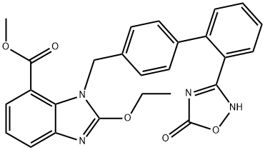 1H-BenziMidazole-7-carboxylic acid၊ 1-[[2'-(2,5-dihydro-5-oxo-1,2,4-oxadiazol-3-yl)[1,1'-biphenyl]-4- yl]Methyl] -2-ethoxy-၊ Methyl အီစတာ