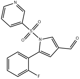 1H-Pyrrole-3-carboxaldehyde၊ 5-(2-fluorophenyl)-1-(3-pyridinylsulfonyl)-