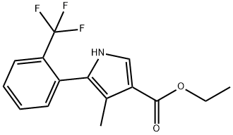1H-Pyrrole-3-carboxylic acid၊ 4-methyl-5-[2-(trifluoromethyl)phenyl]-၊ ethyl ester
