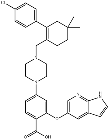 2-[(1H-pyrrolo[2,3-B]pyridin-5-yl)oxy]-4-[4-[[2-(4-chlorophenyl)-4,4-dimethyl လက်စွပ် Hex-1-enyl] မီသိုင်း]piperazin-1-yl]benzoic အက်ဆစ်
