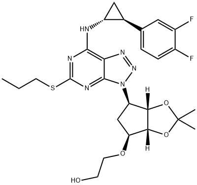 2-[[(3aR၊4S၊6R,6aS)-6-[7-[[(1R,2S)-2-(3,4-difluorophenyl)cyclopropyl]aMino]-5-(propylthio)-3H