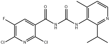 2.6-dichloro-5-fluoro-N-((2-isopropyl-4-methylpyridin-3-yl)carbamoyl)nicotinamide