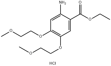 2-Amino-4.5-bis(2-methoxyethoxy)benzoic acid ethyl ester hydrochloride