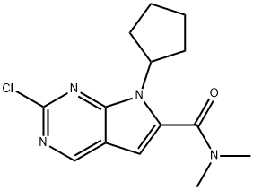 2-Chloro-7-cyclopentyl-N၊N-dimethyl-H-pyrrolo[2,3-d]pyrimidine-6-carboxamide