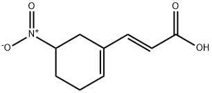 2-Propenoic acid၊ 3-(5-nitro-1-cyclohexen-1-yl)-၊ (2E)
