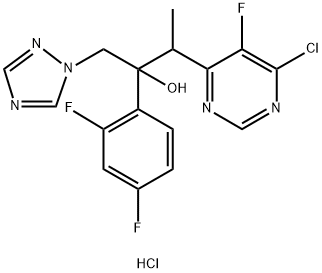 3-(6-Chloro-5-fluoropyrimidin-4-yl)-2-(2,4-difluorophenyl)-1-(1H-1,2,4-triazol-1-yl)butan-2-ol ဟိုက်ဒရိုကလိုရိုက်