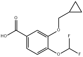 3-Cyclopropylmethoxy-4-difluoromethoxy-benzoic အက်ဆစ်