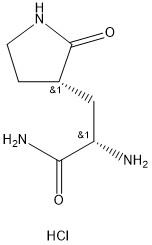 3-Pyrrolidinepropanamide၊ α-amino-2-oxo-၊ ဟိုက်ဒရိုကလိုရိုက်