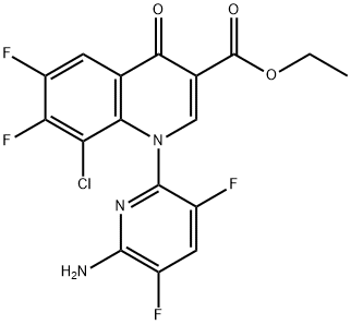 3-Quinolinecarboxylic acid၊ 1-(6-amino-3,5-difluoro-2-pyridinyl)-8-chloro-6,7-difluoro-1,4-dihydro-4-oxo-၊ ethyl ester