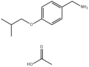 4-(2-Methylpropoxy) benzenemethanamine acetate (1:1)