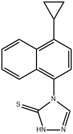 4-(4-cyclopropylnaphthalen-1-yl)-1H-1,2,4-triazole-5(4H)-သီယွန်