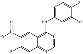4-Quinazolinamine၊ N-(3-chloro-4-fluorophenyl)-7-fluoro-6-nitro-