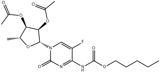 5`-deoxy-5-fluore-N-[(pentoyloxy)carbonyl]cytidine 2`၊3`-diacetate