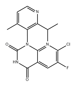 7-chloro-6-fluoro-(1M)-1-[4-methyl-2-(propan-2-yl)pyridin-3-yl]pyrido[2,3-d]pyrimidine-2,4(1H၊ 3H)-ဒိုင်ယွန်