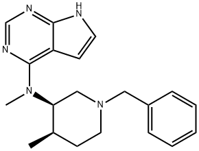 7H-Pyrrolo[2,3-d]pyriMidin-4-aMine၊ N-Methyl-N-[(3R,4R)-4-Methyl-1-(phenylMethyl)-3-piperidinyl]