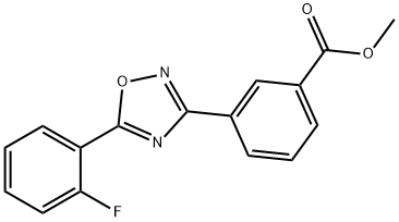 Benzoic acid၊ 3-[5-(2-fluorophenyl)-1,2,4-oxadiazol-3-yl]-, Methyl ester