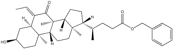 Cholan-24-oic acid၊6-ethylidene-3-hydroxy-7-oxo-၊phenylmethyl ester၊ (3α၊5β)-