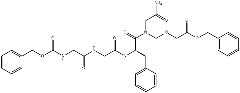 Glycinamide၊N-[(phenylmethoxy)carbonyl]glycylglycyl-L-phenylalanyl-N-[[2-(phenylmethoxy)-2-oxoethoxy]methyl]-