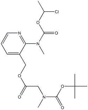 Glycine, N-[(1,1-diMethylethoxy)carbonyl]-N-Methyl-, [2-[[(1-chloroethoxy)carbonyl]MethylaMino]-3-pyridinyl]Methyl ester