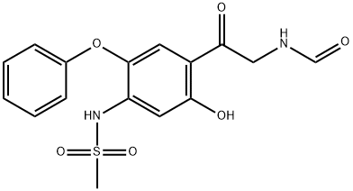 MethanesulfonaMide၊ N-[4-[2-(forMylaMino)acetyl]-5-hydroxy-2-phenoxyphenyl]-
