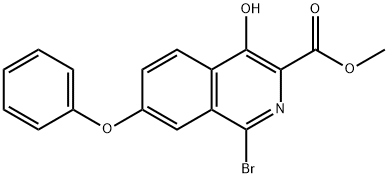 မီသိုင်း 1-bromo-4-hydroxy-7-phenoxyisoquinoline-3-carboxylate