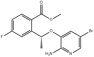 မီသိုင်း(R)-2-(1-((2-amino-5-bromopyridin-3-yl)oxy)ethyl)-4-fluorobenzoate