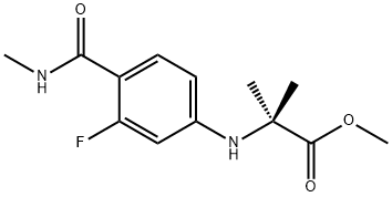 N-[3-Fluoro-4-[(methylamino)carbonyl]phenyl]-2-methylalanine မီသိုင်းအက်စတာ