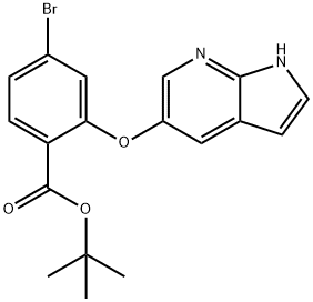 တာ့-ဘူတဲလ် 2-((1H-pyrrolo[2,3-b]pyridin-5-yl)oxy)-4-bromobenzoate