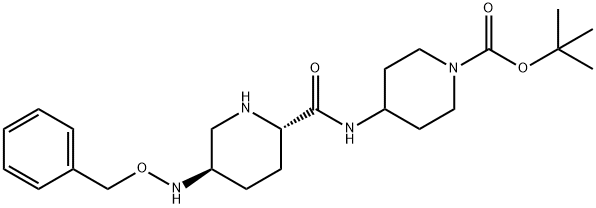 တာ့-ဘူတဲလ် 4-((2S,5R)-5-(benzyloxyamino)piperidine-2-carboxamido)piperidine-1-carboxylate 4-methylbenzenesulfonate
